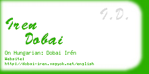 iren dobai business card
