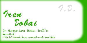 iren dobai business card